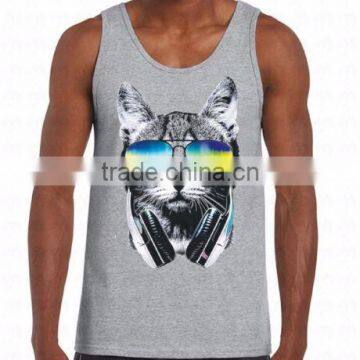 Custom Men and Women Cotton Printing Tank Top photo-3