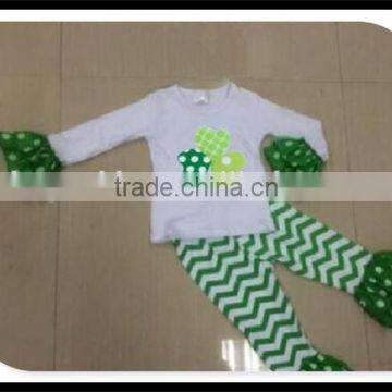 Baby Girl Boutique Colors Ruffle Pants Clothing Set Summer Girl Easter Color Eggs Pattern Clothes Girl Fashion Ruffles Outfits photo-5