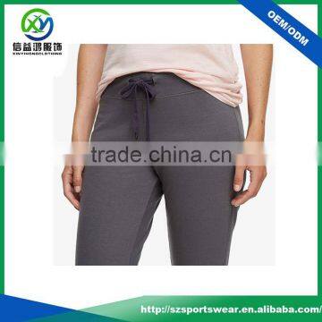 Hot Selling Grey Color Womens Polyester Good Stretch Gym Yoga Pants Jogger Pants photo-3