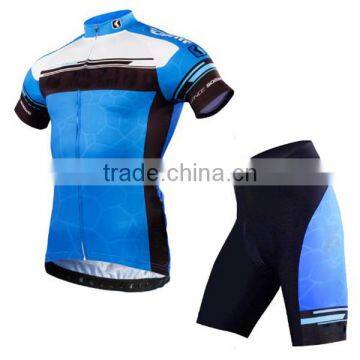 Men's Short Sleeve Cycling Suit with Pads