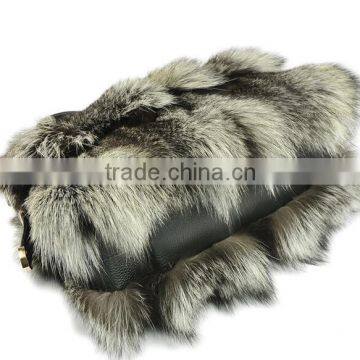 2016 New Arrival Fashion Bags Color Genuine Fox Fur Leather Women Handbag photo-5