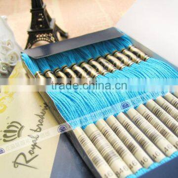 crochet thread dmc 100% cotton tread for weaving cross stitch threads box 447 colors floss threads