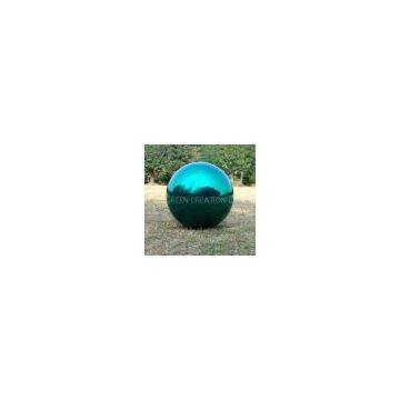 green Stainless Steel Gazing Ball