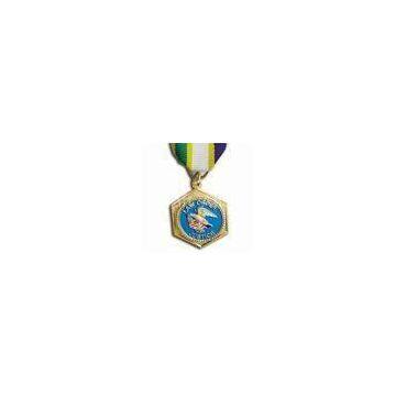 Souvenir custom Zinc alloy material metal medals,with painted colors for army