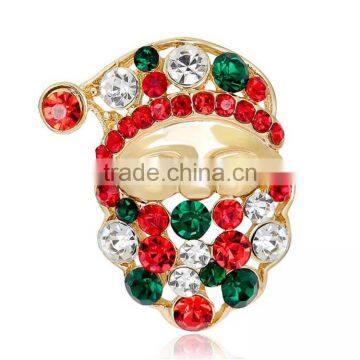 Beautiful Multicolor Crystal Brooches Gold Plated Rhinestone Brooches For Women Christmas Gift Decoration Jewelry