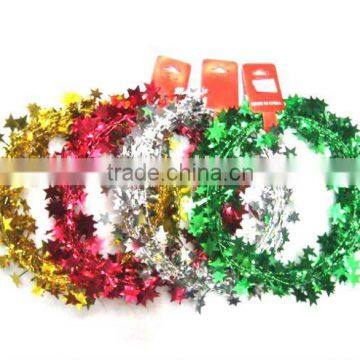 christmas tinsel garland