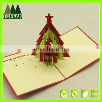 2016 best gift 3d christmas pop up card