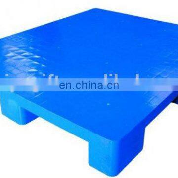 Top quality heavy duty four way recycled plastic pallet in flat floor for European standard