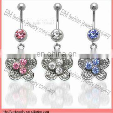 Wholesale Cute Flower Belly Ring Piercing Charming Elegant Cheap Body Pierced