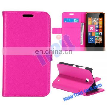 Lichee Wallet Style Case Cover for Nokia Lumia 630 Flip Cover