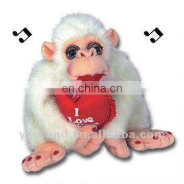 valentine stuffed animal toy monkey