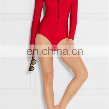 Low Moq Custom Made Fashion Women Neoprene Long Sleeve Thermal Rash Guard photo-4