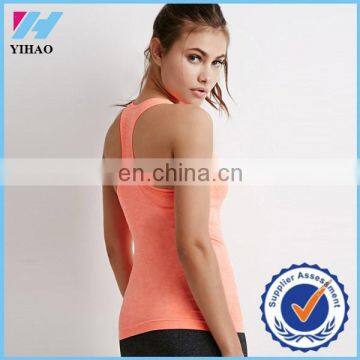 Yihao Custom made women fitness tank top Yoga running singlet sport women vest wholesale tank top 2015