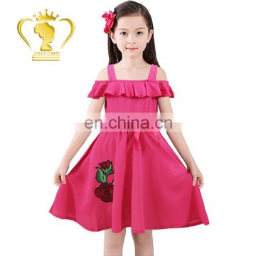 Hot Sale Kids Girl Dress Set Summer 100% Cotton 1-6T Girls Dress Names With picture