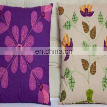 Custom Made High Quality 2017 handmade flowers design home decor sofa set cushion cover