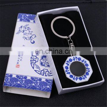 2017 promotional badminton 3d metal keychain