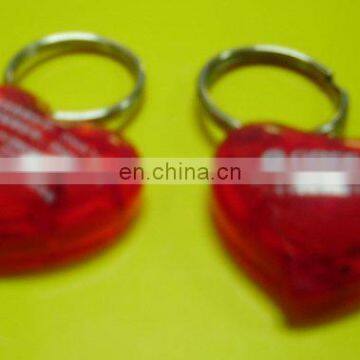 Lovers heart key chain with sound recorder