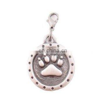 2010 fashion pawprint pet charm