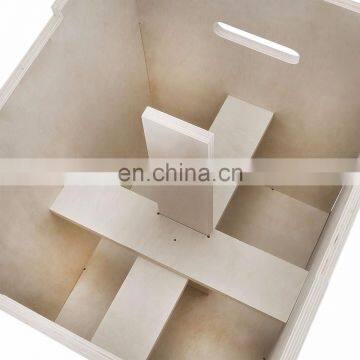 Wooden 3 In1 Wood Plyo Box for Gym Crossfit Jump Training photo-3