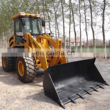 Low price China ZL20 white colour wheel shovel Loader with 4 in 1 bucket and V-blade,compact front loader