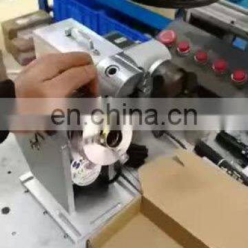 3D Sino galvo fiber laser marking machine for metal name plate marking 300*300mm working area