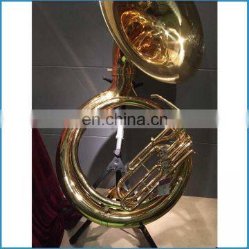 Gold Lacquer Bb Key Sousaphone, c Key China Sousaphone, Brass Sousaphone photo-4