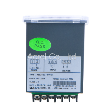 AMC72L-AV-C With RS485 Communication Single Phase Voltage Meter photo-3