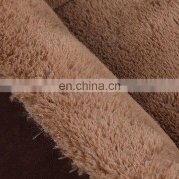 Wholesale Premium Modern Plush Soft Warm Washable Solid Color Square Sofa Style Pet Bed photo-3