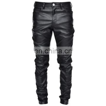 DiZNEW oem vintage men's slim fit jeans straight casual quality cotton waxed denim pants jeans