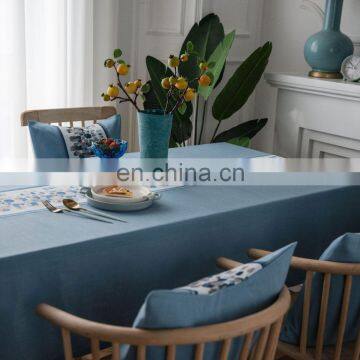 Wholesale Waterproof Tablecloths Cheap Linen Tablecloths Wrinkle Free Anti-Fading Table Cloth photo-3