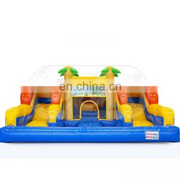 inflatable backyard banzai water pool with bounce house bouncy jumper castle for sale