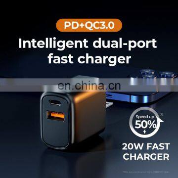Custom LOGO L-QP202 Mini PD Fast Charger for Iphone 12 20W QC3.0 Charger Cargadores de Celular photo-2
