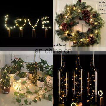 2M LED String Lights Garland Copper Wire Cork String Fairy Lights Wine Bottle Lights For Valentine Wedding Home Xmas Decoration photo-7