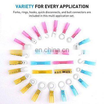 Hampool Multiple Types 250pcs Rohs Wire Joiner Automotive Heat Shrink Connector Kit photo-3