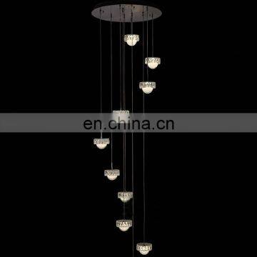 long shape crystal ceiling chandeliers stainless steel led crystal chandeliers for living room