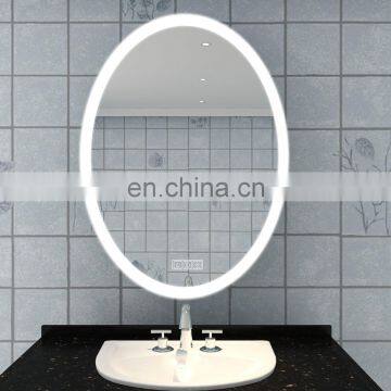 Hot Selling Anti-fog Makeup Bathroom Bronze Glass Mirror With Led Demister photo-3