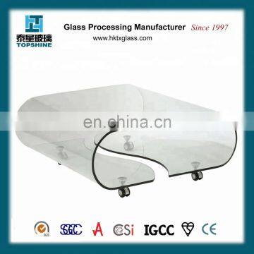 Tempered Hot Bending Furniture Glass