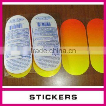 Factory custom custom waterproof transparent self adhesive label/die cutting sticker/label