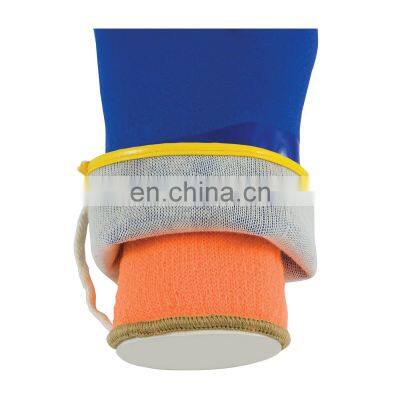 Anti Oil Acid Proof Cotton Liner PVC Sandy Work Gloves For Fishing Durain photo-5