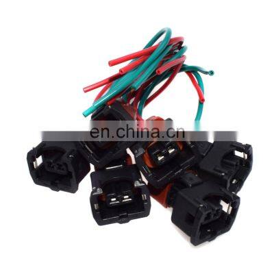 Free Shipping!6pcs Fuel Injector Connector Pigtail Harness for Nissan 300ZX, 90-94TT, 90-93NA