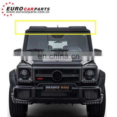 G class carbon finber roof spoiler for w463 G63 G65 G500 G400 G350 carbon spoiler with LED running lights front roof wing