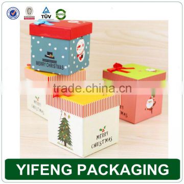 Wholesale custom printed Decorative China recycled handmade empty Christmas gift boxes