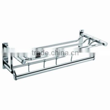 Stainless Steel Corner Shelf Wall Mounted Heated Bathroom Towel Rack