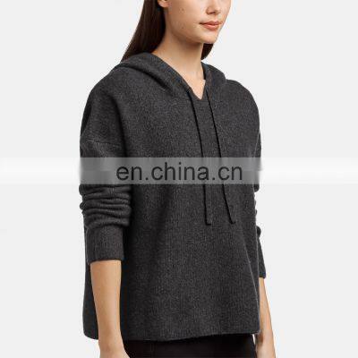 Custom Designer Silk Cashmere Pullover Sweater Hoodies for Wmen photo-2