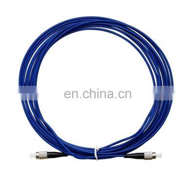 FC Spiral Armored SM Simplex LSZH PVC Fiber Optic Patch cord Fiber Jumper fiber optic armored patch cord