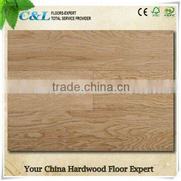 Anti-scratch indoor use oak wood flooring for sale