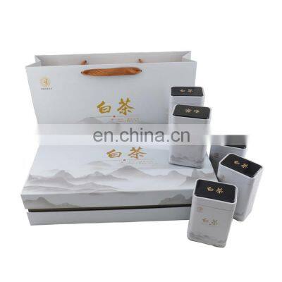 Luxury supporting paper bag customizable size color logo tea magnetic shipping gift boxes with sponge eva