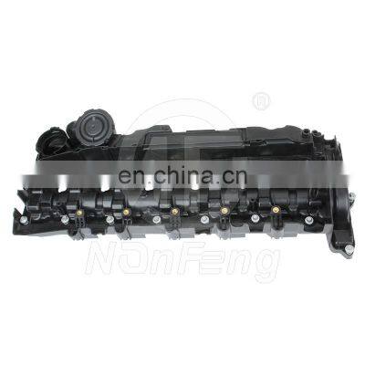 Plastic Black Engine Cylinder Head Top Cable Car Valve Cover For BMW 11128510234 photo-3