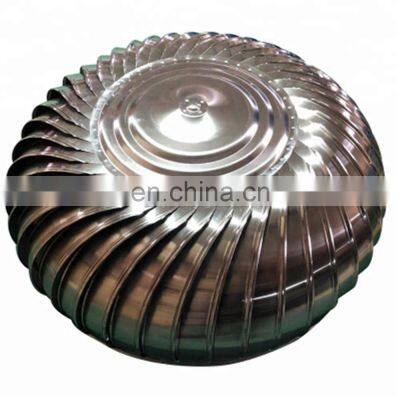 Industrial Turbo Exhaust Fan Stainless Steel Wind Turbine  for Roof Ventilation