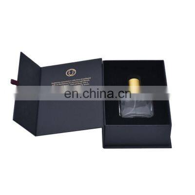 Custom Logo Paper Gift Box Packaging Storage Luxury Black Book Style Cardboard Paper Perfume Box Cases photo-2